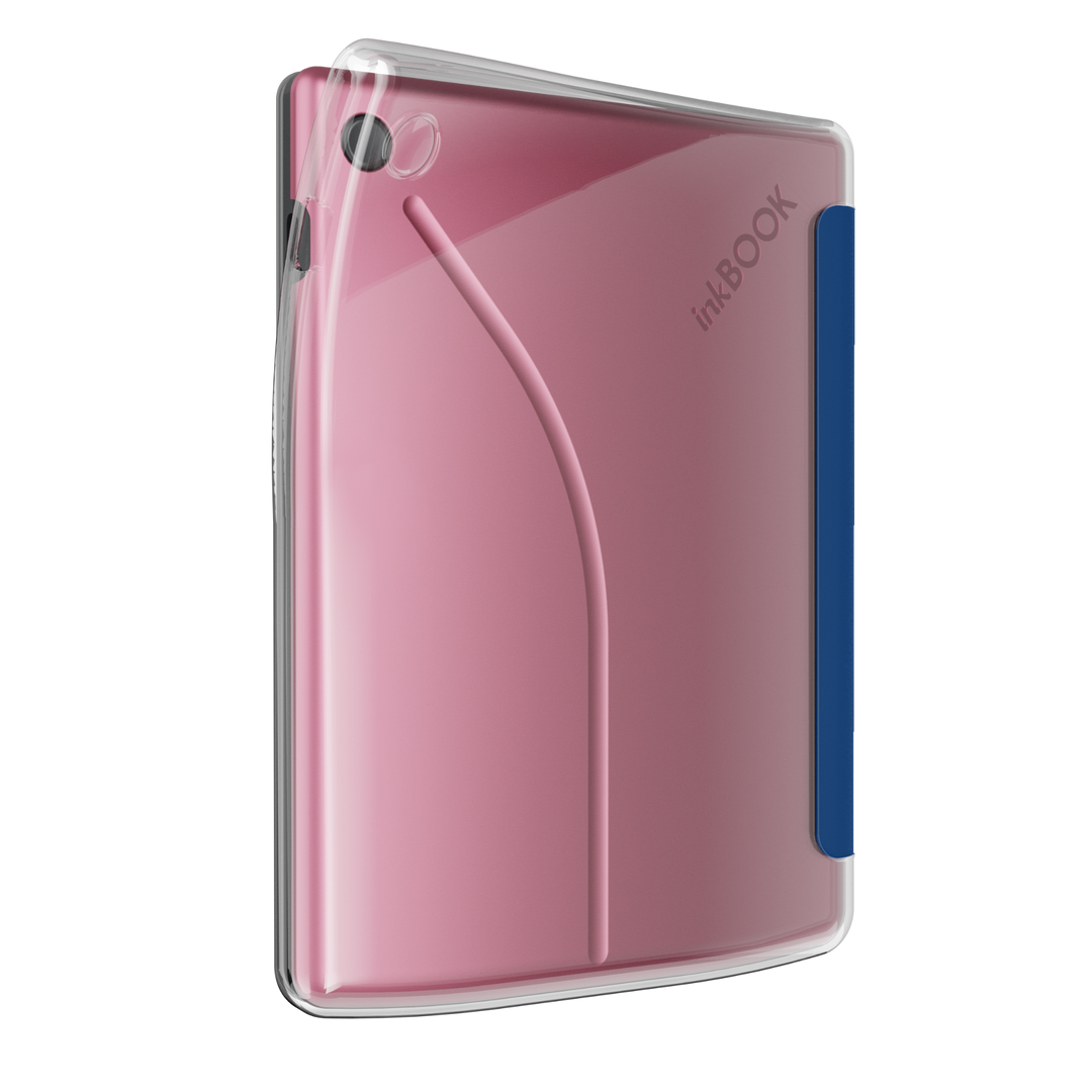 duo case transparent back with pink back